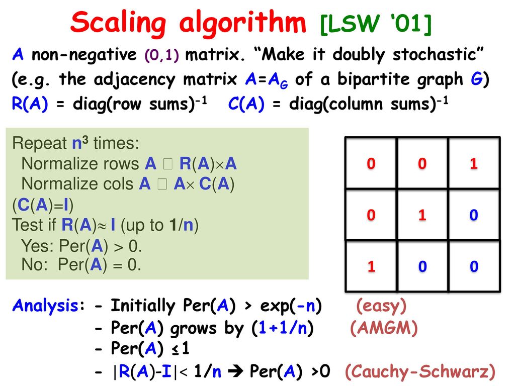 Matrix & Operator scaling and their many applications - ppt download